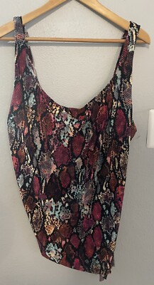 Magicsuit Queen Cobra Tankini  womens bikini top size 16 nwot
