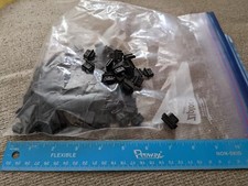 120-Pieces HDMI Male Dust Cover Port Protectors in Black Rubber.