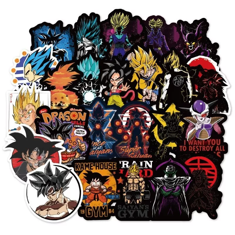 Dragon Ball Z Stickers 100 Sticker Set New Decal