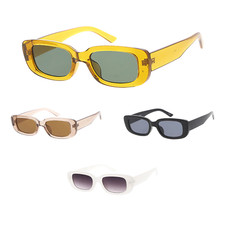 Retro Rectangle Sunglasses Women and Men Vintage Small Square Sun Glasses UV400