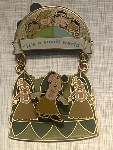 It's a Small World Minnie Mouse Hula Dangle LE Disney Pin Featured Attraction - Picture 2 of 3