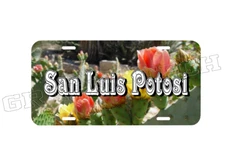 SAN LUIS POTOSI MEXICO PLACA DE ALUMINIO IMPRESA PARA VEICULO 