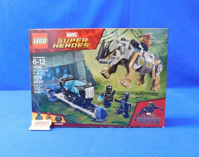 Lego 76099 Marvel Super Heroes Black Panther Rhino Face-off by The Mine 229pcs for sale online 