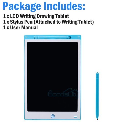 13.5/12" Portable LCD Writing Tablet Drawing Board Erasable Notepad Pad for Kids - Afbeelding 17 van 109