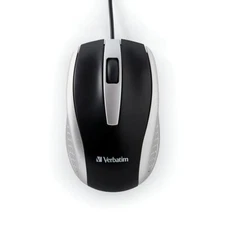 Verbatim Americas Llc 99741 Bravo Corded Notebook Optical Mouse Silver