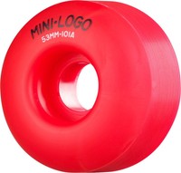 Mini-logo Skateboards C-cut 53mm 101a Skateboard Wheel Red on sale Mini-logo Skateboards C-cut 53mm 101a Skateboard Wheel Red on sale