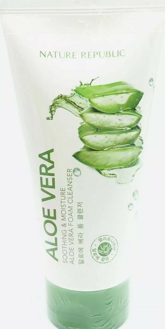 nature republic soothing & moisture aloe vera foam cleanser