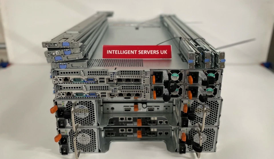 Dell PowerVault MD3820i 115TB 10GB iSCSI 2x R640 Gold 56-Core 1TB server nodes - Image 4 of 4