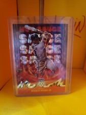 2022 Mosaic Baseball Ronald Acuna Jr. Prizm Hot Sauce Card