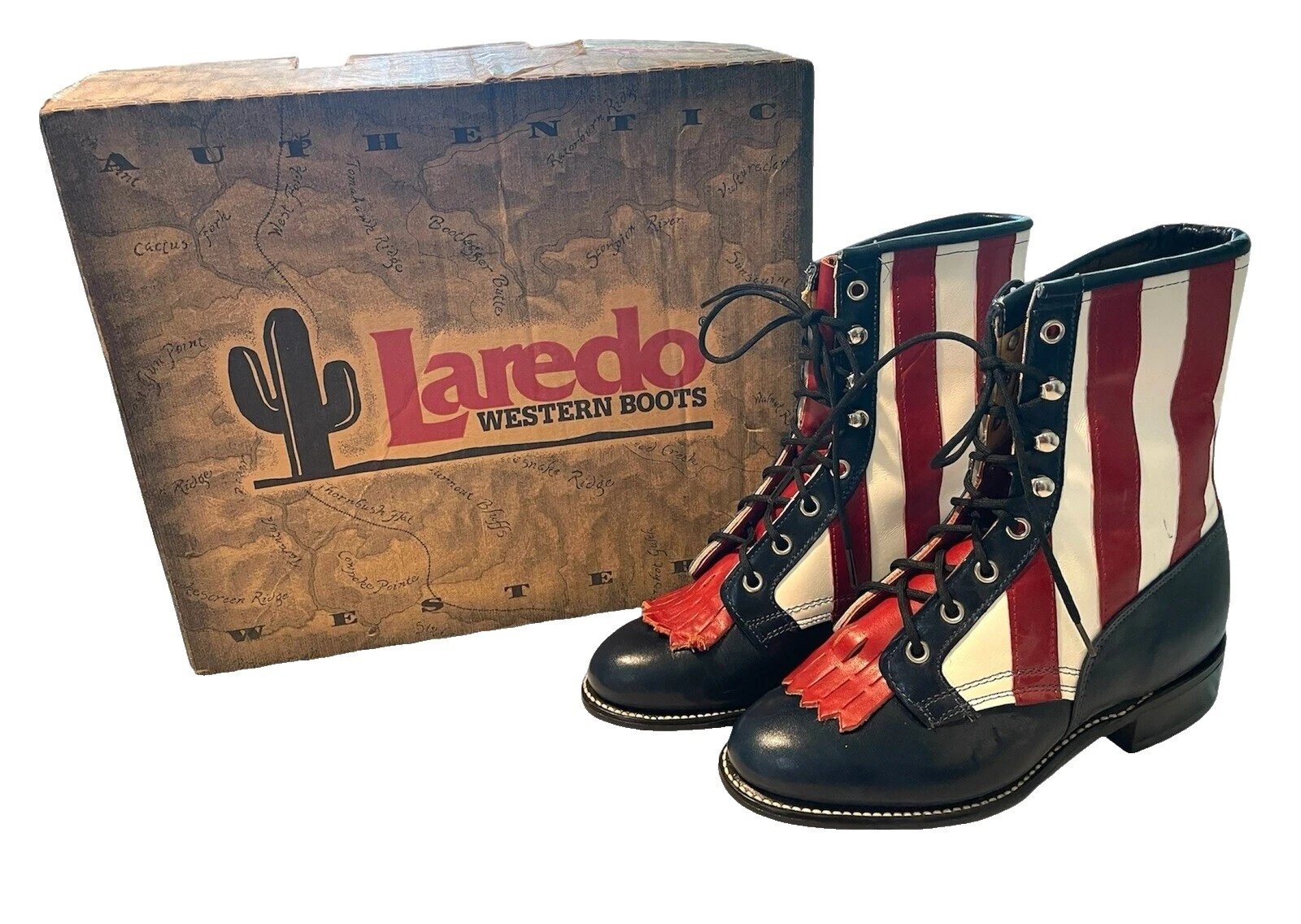 Laredo Striped Women's Leather Upper