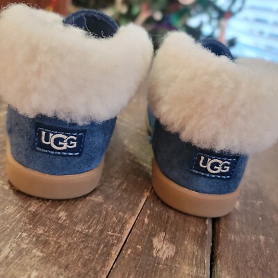 UGG NOLEN CHUKKA Sheepskin Suede Boot Toddlers' Navy US 7 | eBay