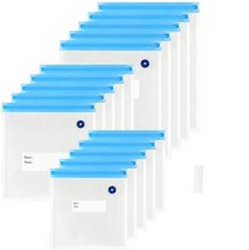 Vacuum Sealer Zipper Bags for Sous Vide BPA Free Double Layers 15 Pcs 3 Sizes