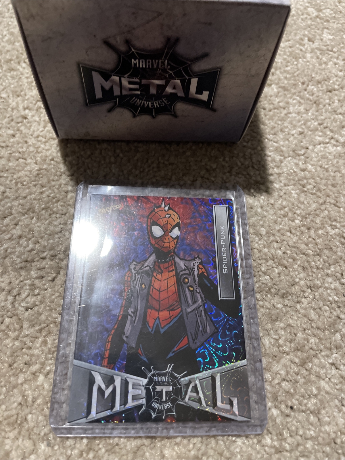 2021 SkyBox Metal Universe Spider-Man Grandiose Spider-Punk #86 🔥🔥🕷🕸