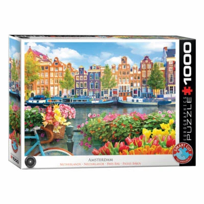 Eurographics Puzzle Amsterdam, Niederlande, Smart Cut, 1000 Teile, 68 x 48 cm