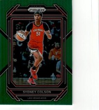 2023 Panini Prizm WNBA #97 Sydney Colson Green Prizm Las Vegas Aces