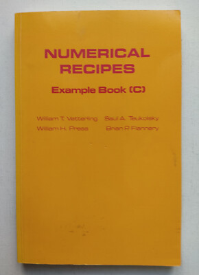 Numerical Recipes - Example Book C - Cambridge University 1988