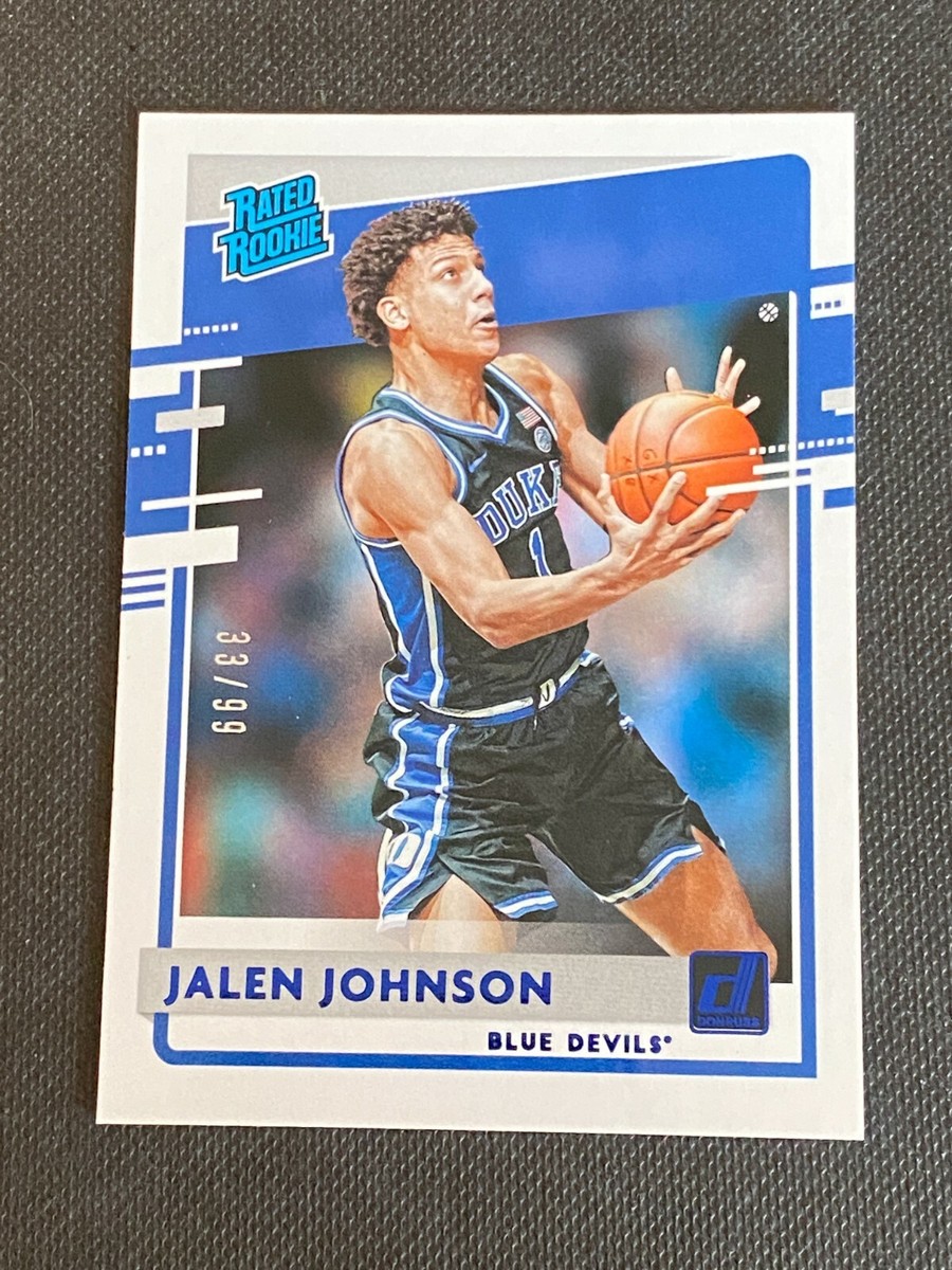 2021-22 Chronicles JALEN JOHNSON Blue Donruss /99 Rated Rookie 