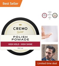 3.4 Oz Barber Quality Hair Styling Pomade - Shine  Hold for All Hair Types