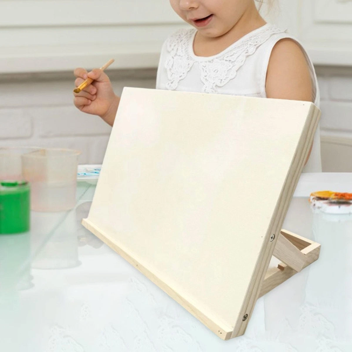Telo Per Pittura LOLYSIC 6 Cavalletti Da Tavolo In Legno Da Esposizione Artistica, Cavalletto Da 30 Cm, Cavalletto Da Tavolo In Legno Per Pittura, Tela, Cornice Per Supporto Per Tela Pieghevole