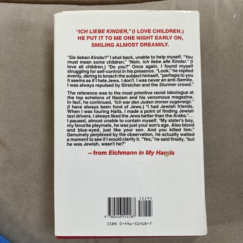 Eichmann in My Hands by Harry Stein & Peter Z. Malkin c 1990 HC DJ (NJ00) - Imagen 2 de 9