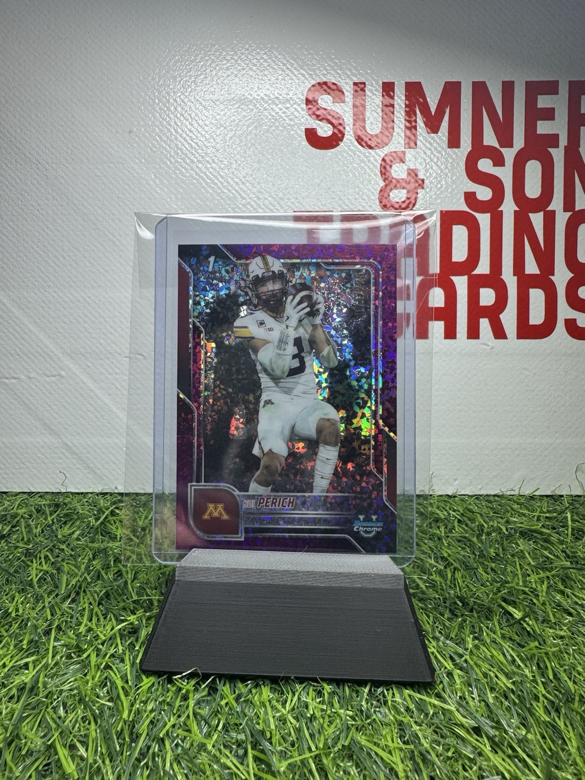 2025 Bowman U Chrome Koi Perich 1st Bowman Fuchsia Mini-Diamond # /225 Minnesota