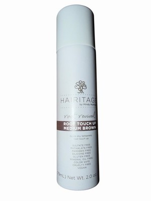Hairitage Root Revival Root Touch Up Spray Medium Brown 2.0 oz Temporary Color