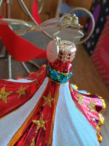 Christopher Radko Baby’s 1st Carousel Horses 2013 Ornament 6”x4” EUC RARE - Picture 4 of 6
