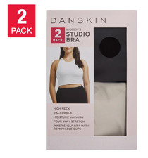 Danskin Women  s Studio Bra, 2-pack
