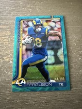 2025 Topps Chrome Football Terrance Ferguson (RC) #335 Aqua Wave Refractor /199
