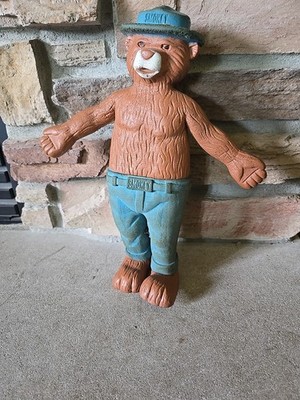 SMOKEY THE BEAR Lakeside Ind 1968 Super Flex Bendy Vintage Large Figure 12.5 