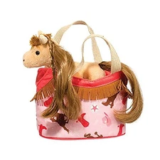 Douglas Toys Gold Princess Sak Purse with Tan Palomino Horse, 7"