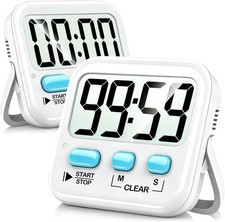 2 Pack Digital Timer for Kids Magnetic Countdown Kitchen Timers for Cooking