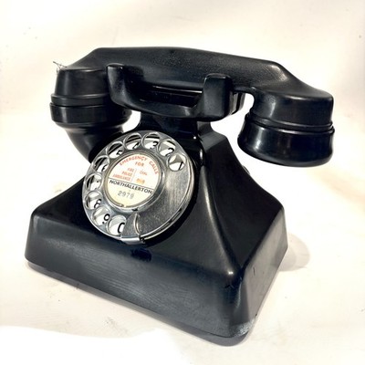 GEC Gecophone Bakelite Rotary British Telephone um 1940 s, sauber, komplett.