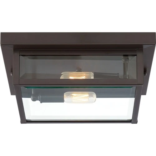 Quoizel WVR1312 Westover 2 Light 12"W Flush Mount Ceiling Fixture - Bronze - Picture 5 of 12