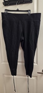 Torrid 2X Womens Lace Up Back Of Leg  Leggings Pants, Elastic Waist, Worn 2X