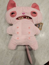 Fuggler Bigg Fugg 18" Wrinkle McStinkles Hairless Pink Sphinx Cat Pillow Plush