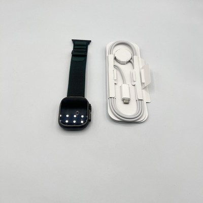 Apple Watch Ultra 2 2nd 49mm Black With Dark Green Alpine Loop - Very Good