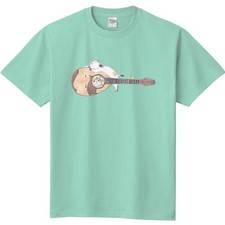 Mandolin cat T-shirt peppermint green 