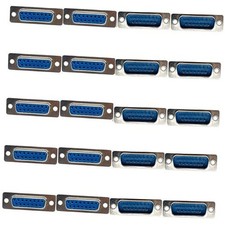 20PCS Male and Female Solder Type Connector, RS232 Serial 15 Pin D Sub DB15