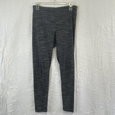 Time and Tru Leggings Womens Medium Gray Space Dye Stretch Activewear TTL397085D