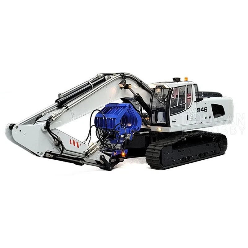 1/14 946 9CH verfolgt RC Hydraulikbagger Modell Metall Grab Eimer Ripper Licht - Bild 4 von 4