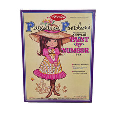 VINTAGE AVALON PAINT BY NUMBERS ACRYLIC SET PETTICOATS AND PANTALOONS NEW SEALED