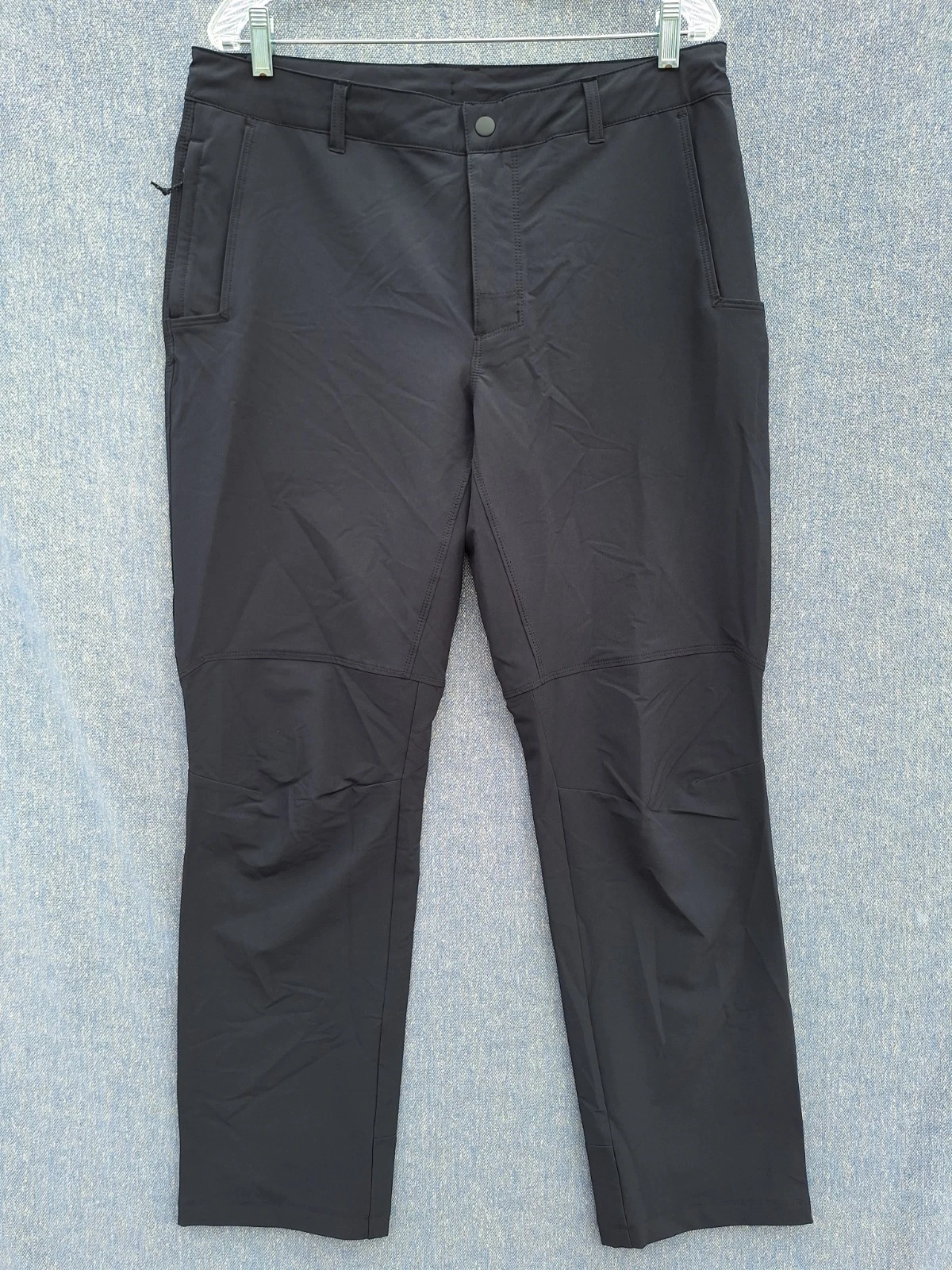 Columbia Pants Mens 34x32 Black Hiking Fishing Outdoors Stretch Zipper Pocket