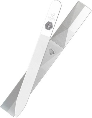  Czech Glass Nail Files for Natural Nails (Clear) - 1Pc Crystal Nail Filer, 