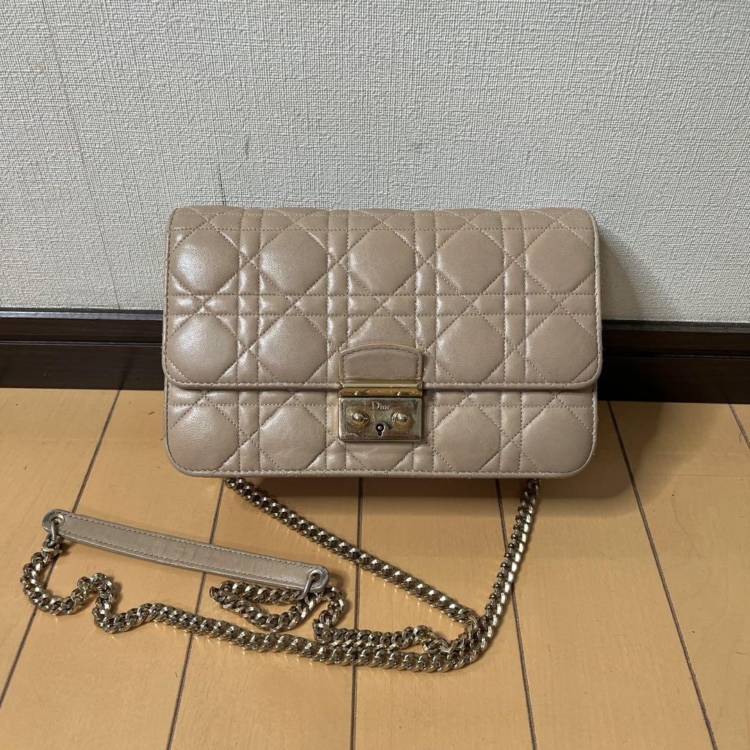 Dior Chain Wallet Shoulder Bag in Leather for Women New Arrival