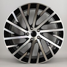 20"new r8 black polish alloy wheels audi a5/a6/s5/ a7/q5/q3/vw passat + tyres