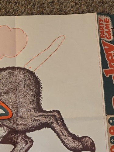 Nuevo de Lote Antiguo Original Pin La Cola En El Burro Juego Fiesta Cumpleaños; Sin Usar - Imagen 6 de 17