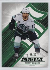 2024-25 Upper Deck Credentials Green 8/25 Matty Beniers #65 f6d
