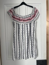 Blue Rain White Floral Summer Dress Size Large Excellent Condition Summer Dress