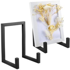 2 Pcs Large Plate Stands for Display Metal Frame Plate Holder Display Stand D...